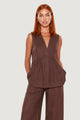 Gilet Lino Bottoni