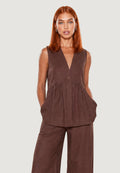 Gilet Lino Bottoni