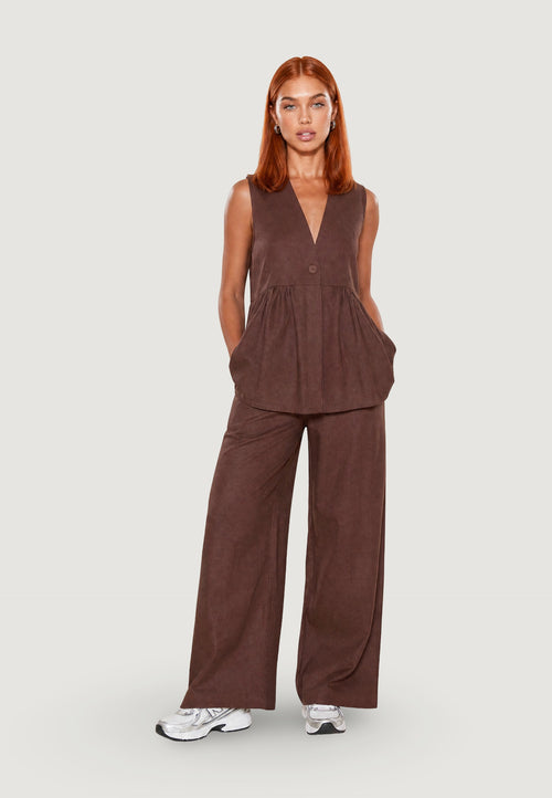 Gilet Lino Bottoni