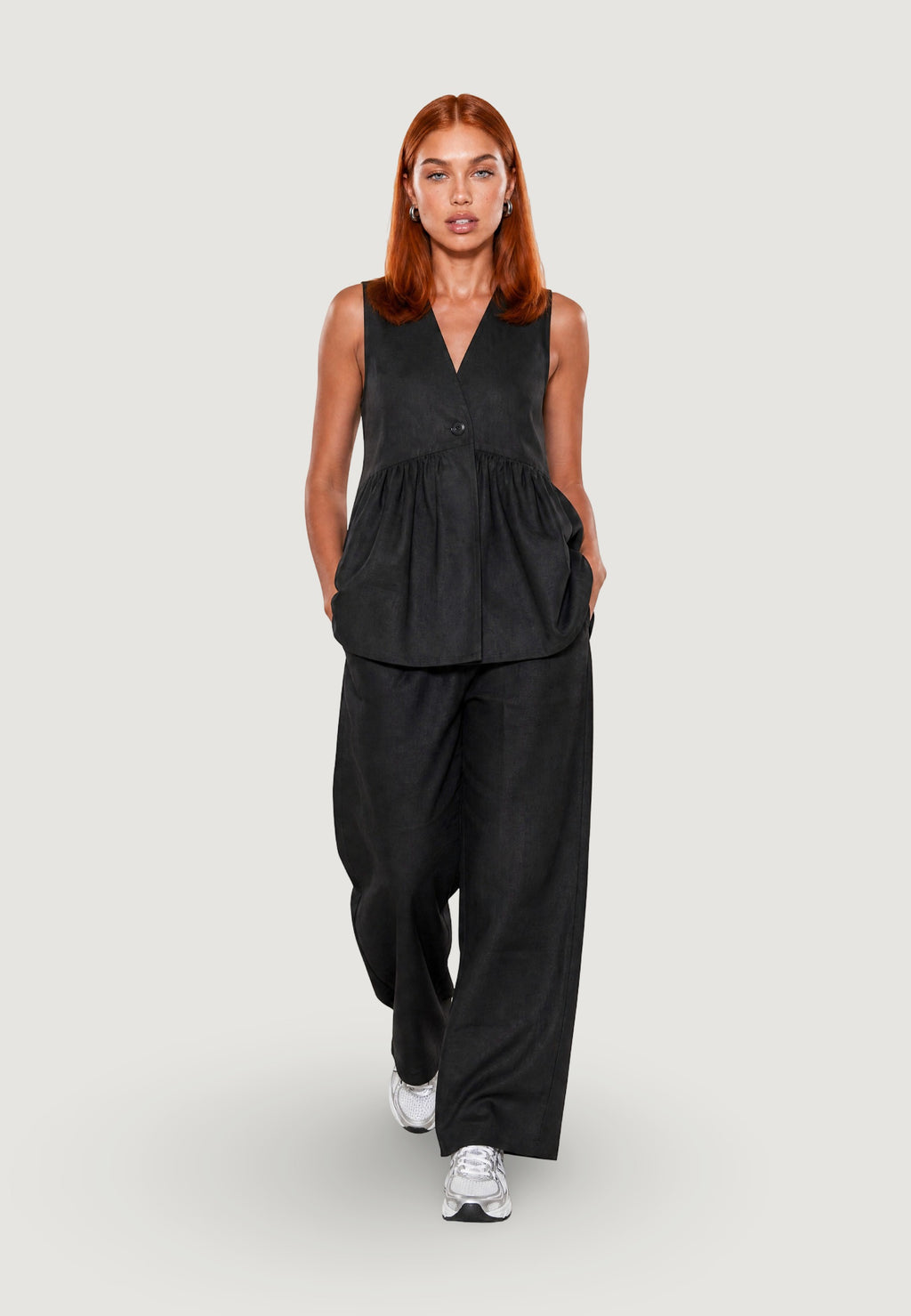 Gilet Lino Bottoni