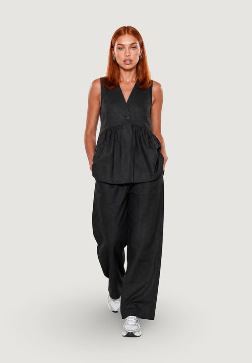 Gilet Lino Bottoni