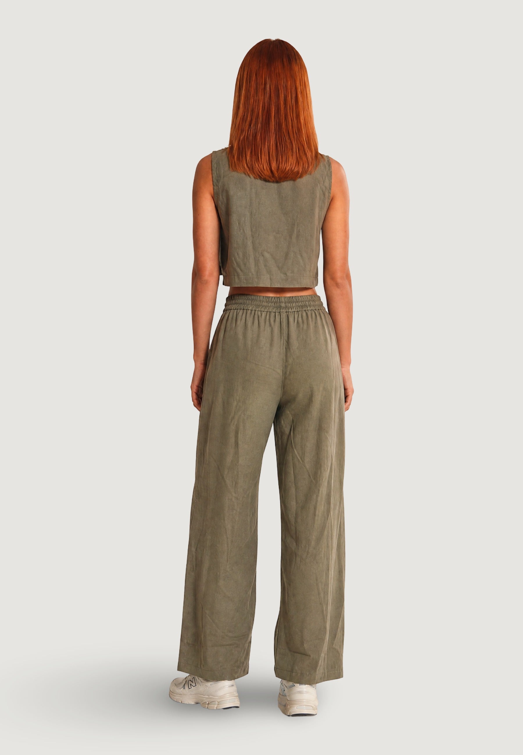 Pantaloni Lino Ampi