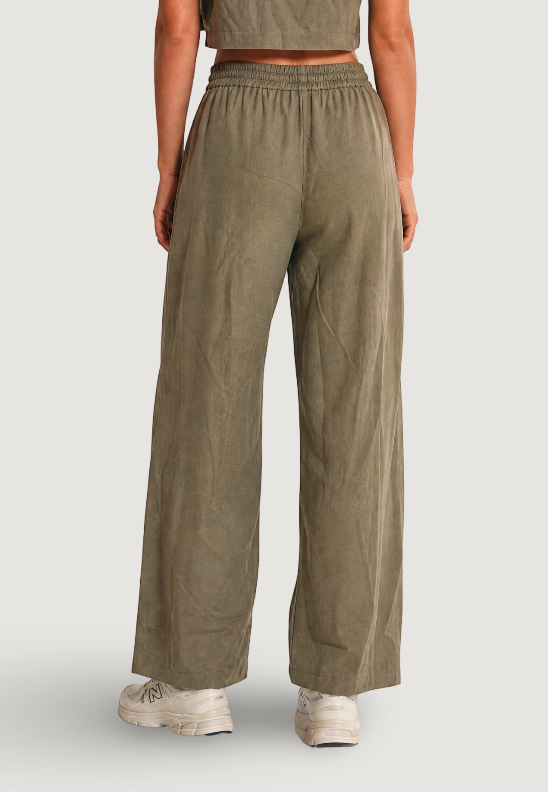 Pantaloni Lino Ampi