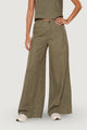 Pantaloni Lino Gamba Ampia