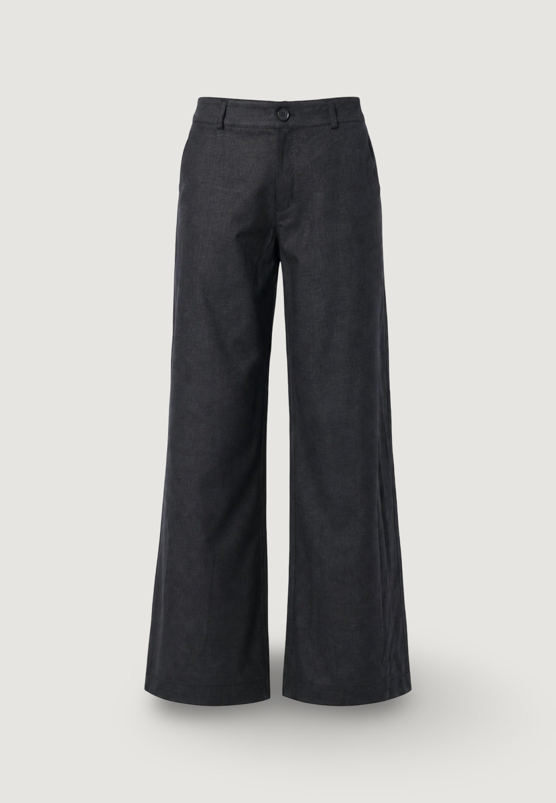 Pantaloni Lino Gamba Ampia