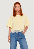 T-shirt Cotone Pizzo