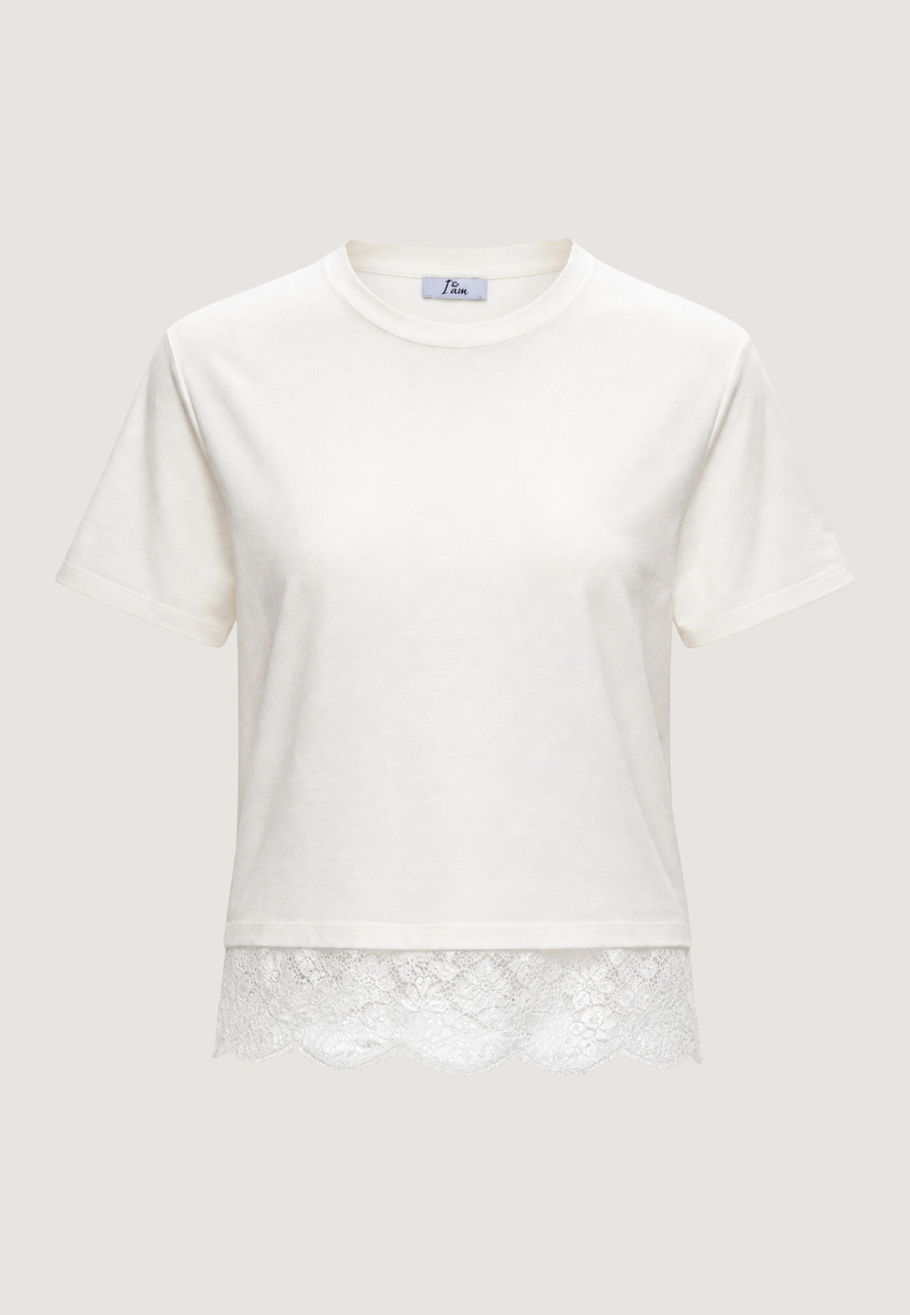 T-shirt Cotone Pizzo