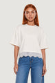 T-shirt Cotone Pizzo