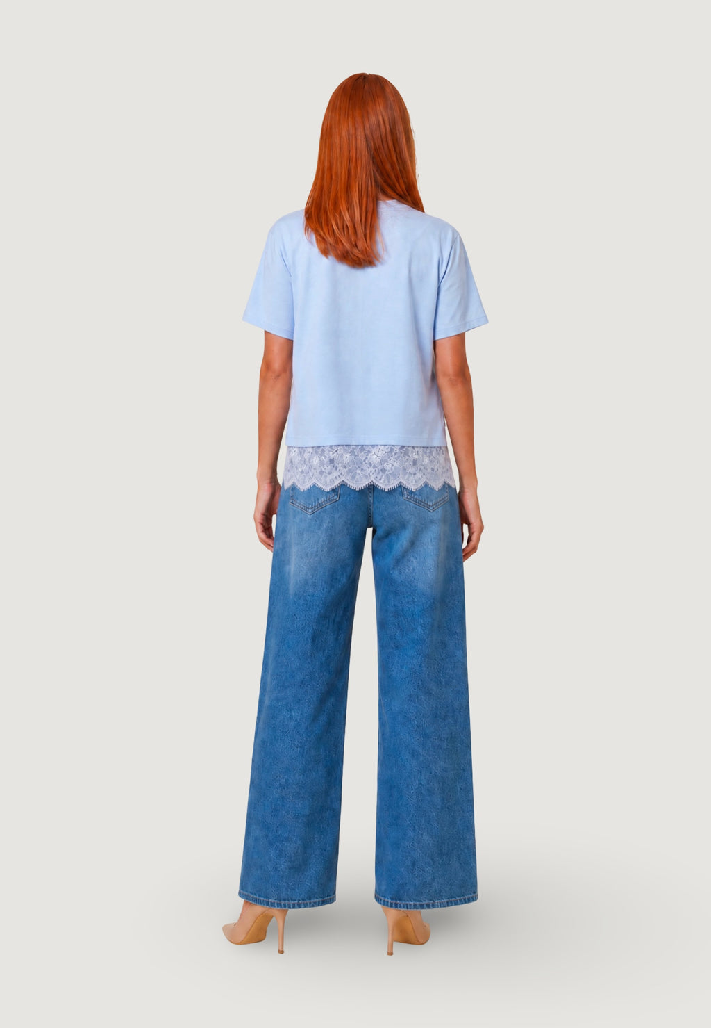T-shirt Cotone Pizzo