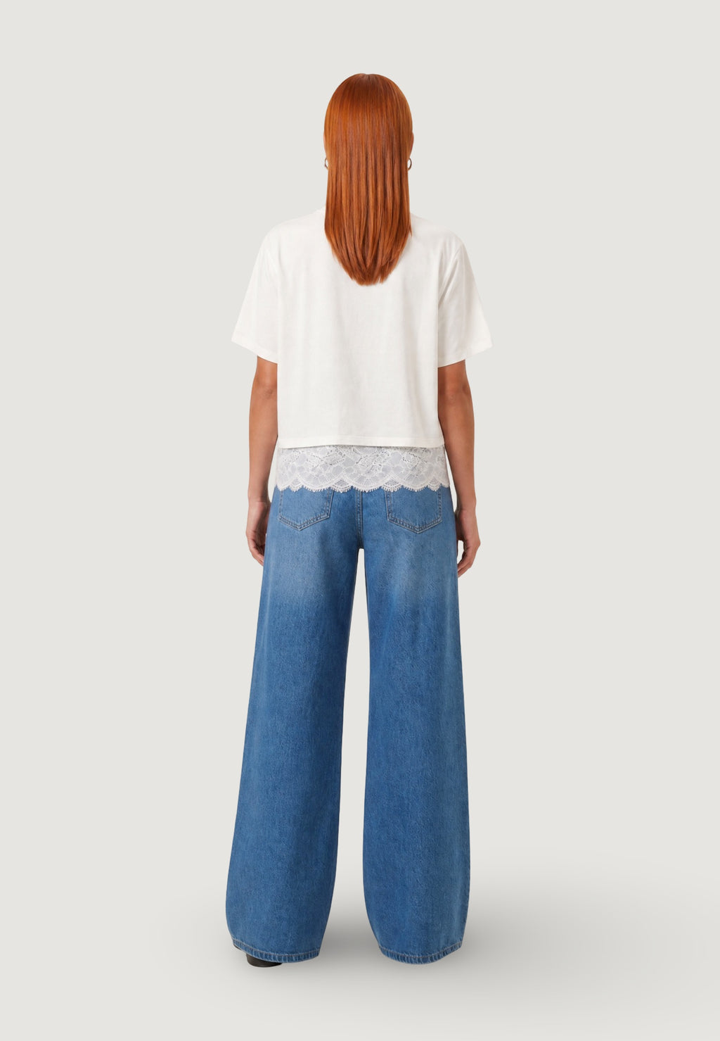 T-shirt Cotone Pizzo