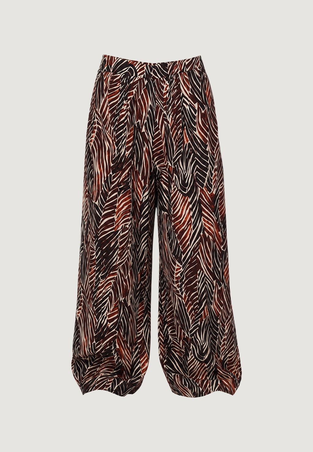 Pantaloni Viscosa Stampa floreale Geometrica