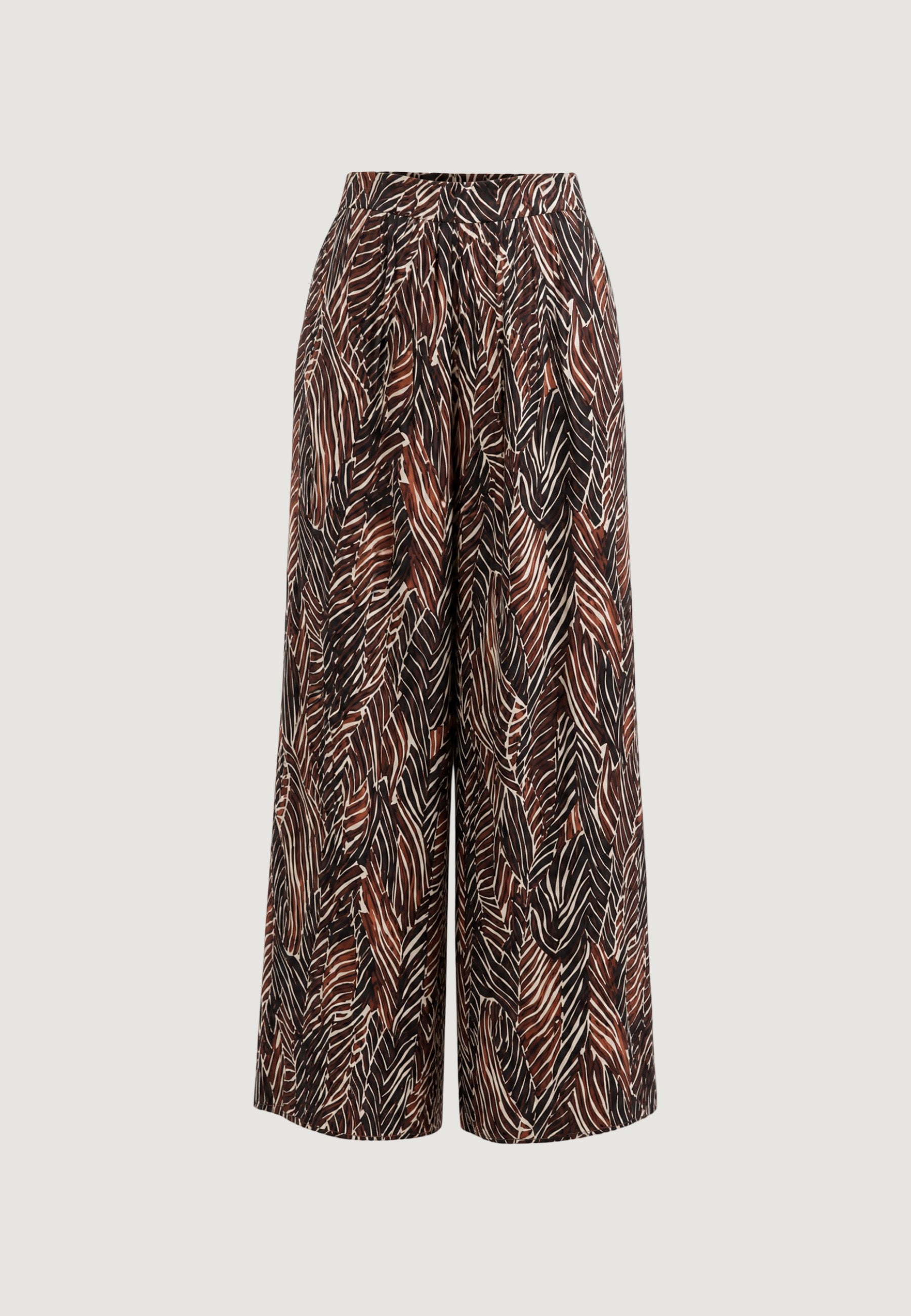 Pantaloni Viscosa Stampa floreale Geometrica