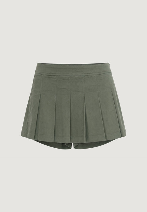 Gonna Pantalone Cotone Plissé