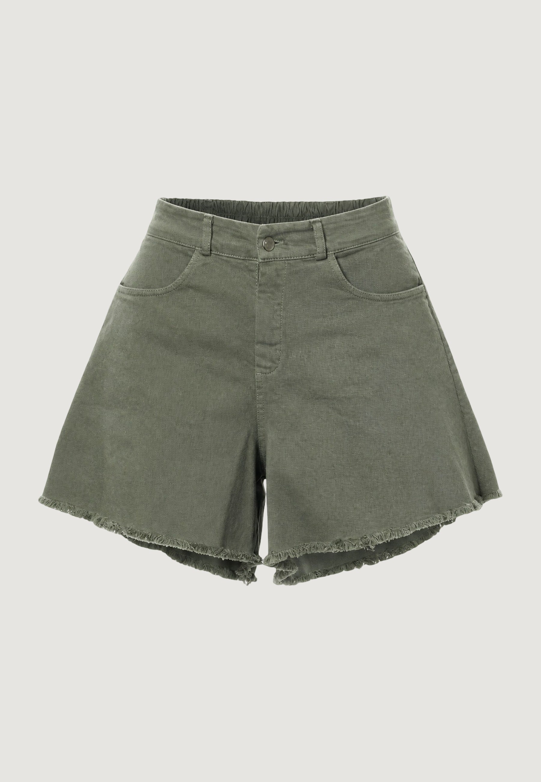 Shorts Cotone Orlo Grezzo