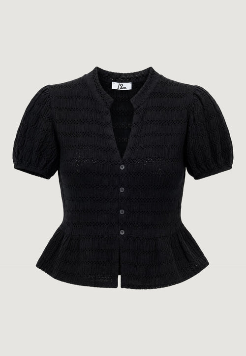Cardigan Viscosa Ricamato pointelle