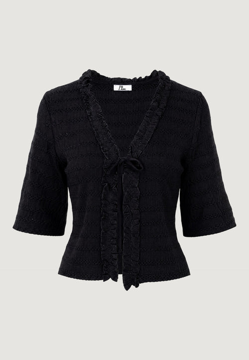 Cardigan Viscosa Balze pointelle