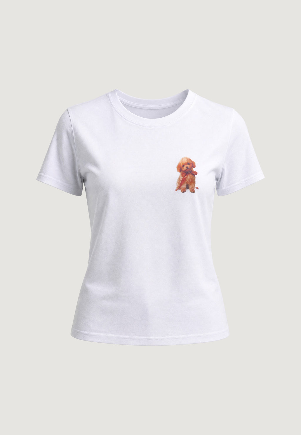 T-SHIRT HEAVY COTTON STAMPA BARBONCINO