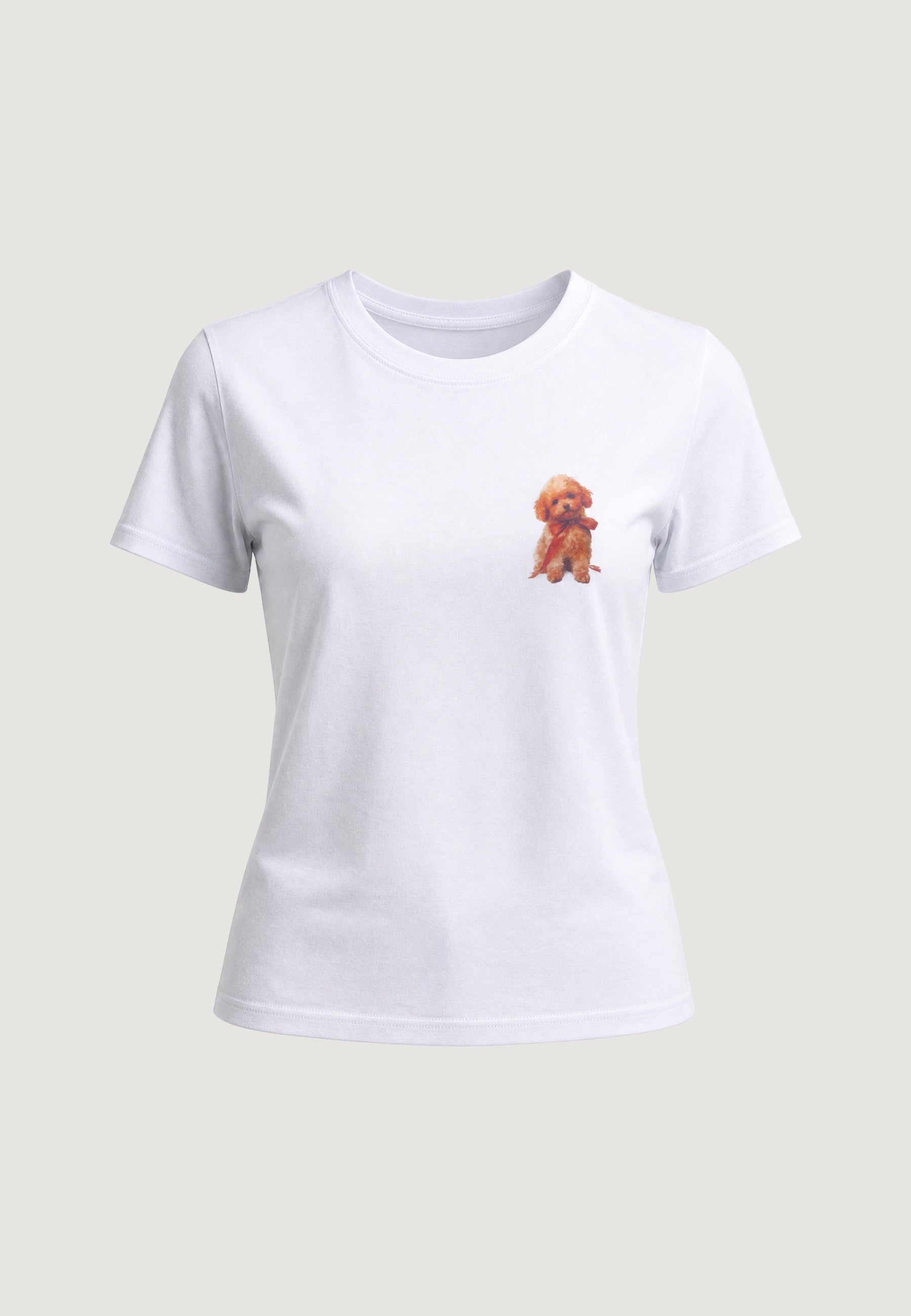 T-SHIRT HEAVY COTTON STAMPA BARBONCINO