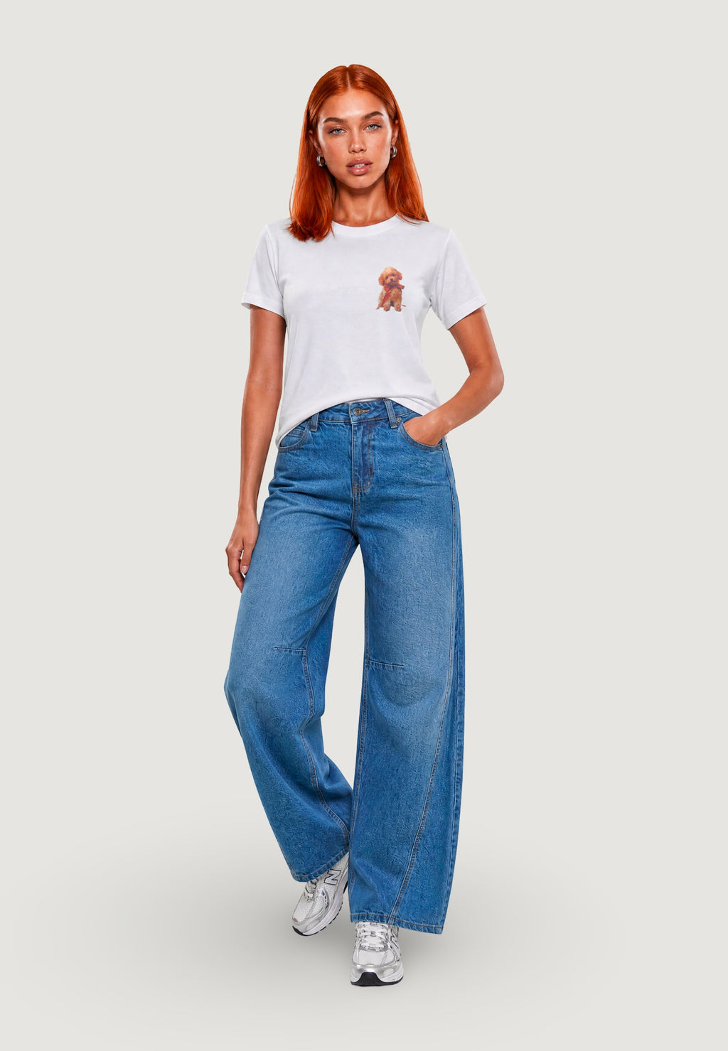 T-SHIRT HEAVY COTTON STAMPA BARBONCINO