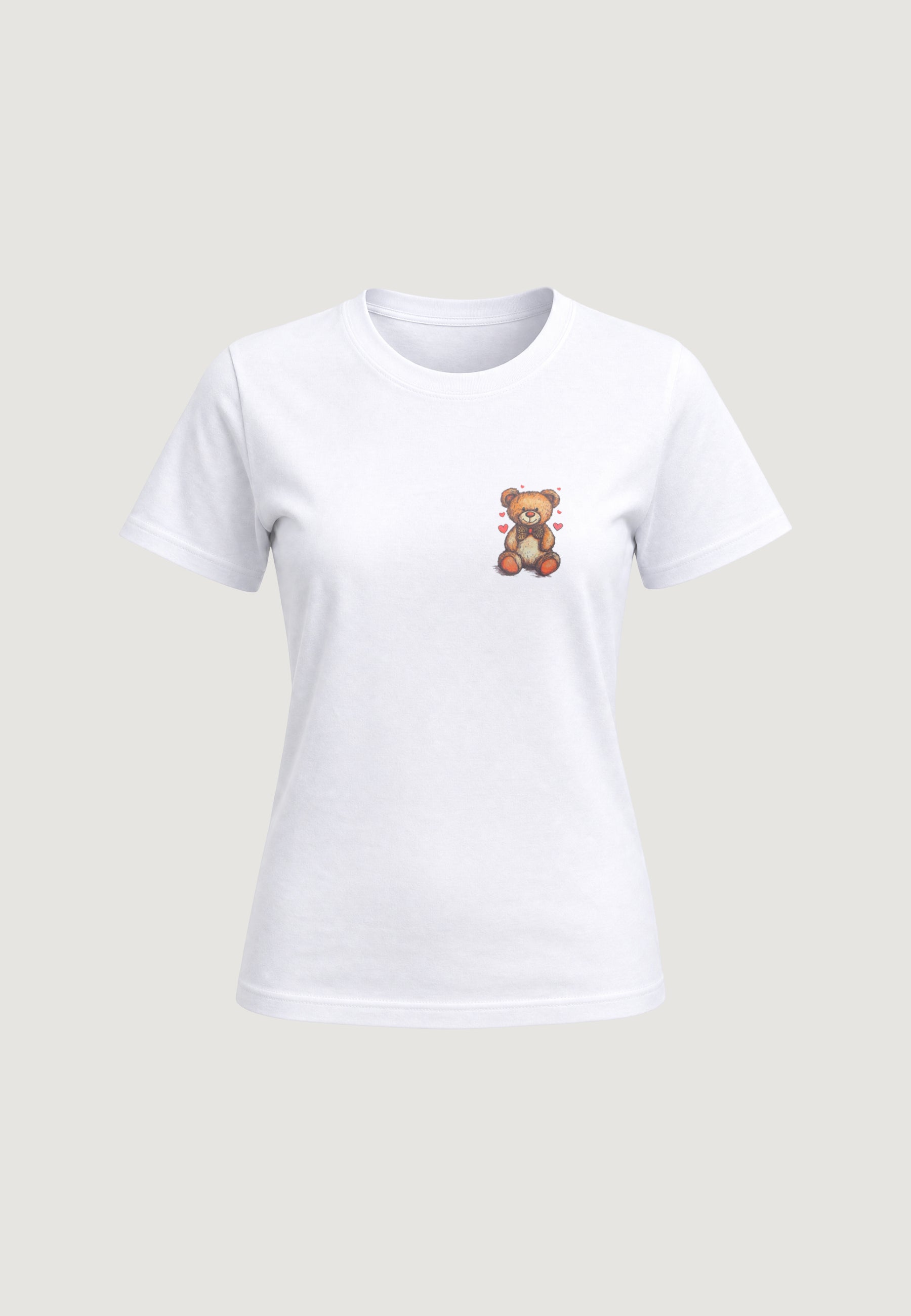 T-SHIRT HEAVY COTTON STAMPA ORSETTO