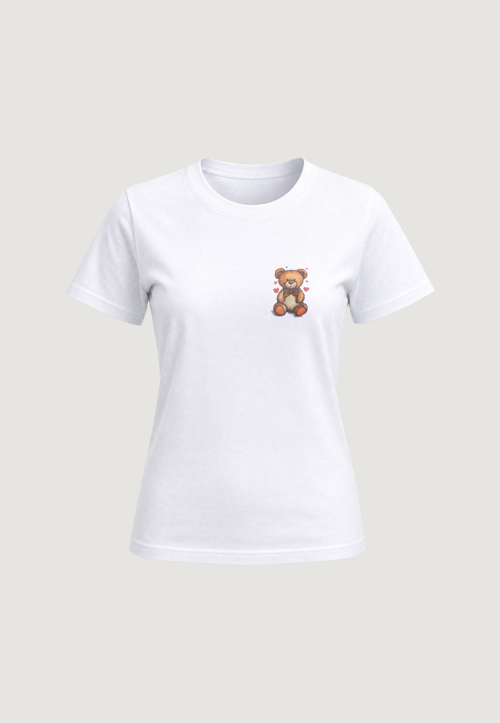 T-SHIRT HEAVY COTTON STAMPA ORSETTO