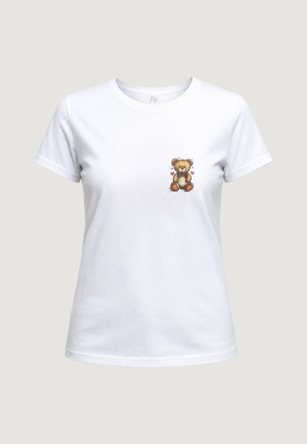 T-SHIRT HEAVY COTTON STAMPA ORSETTO