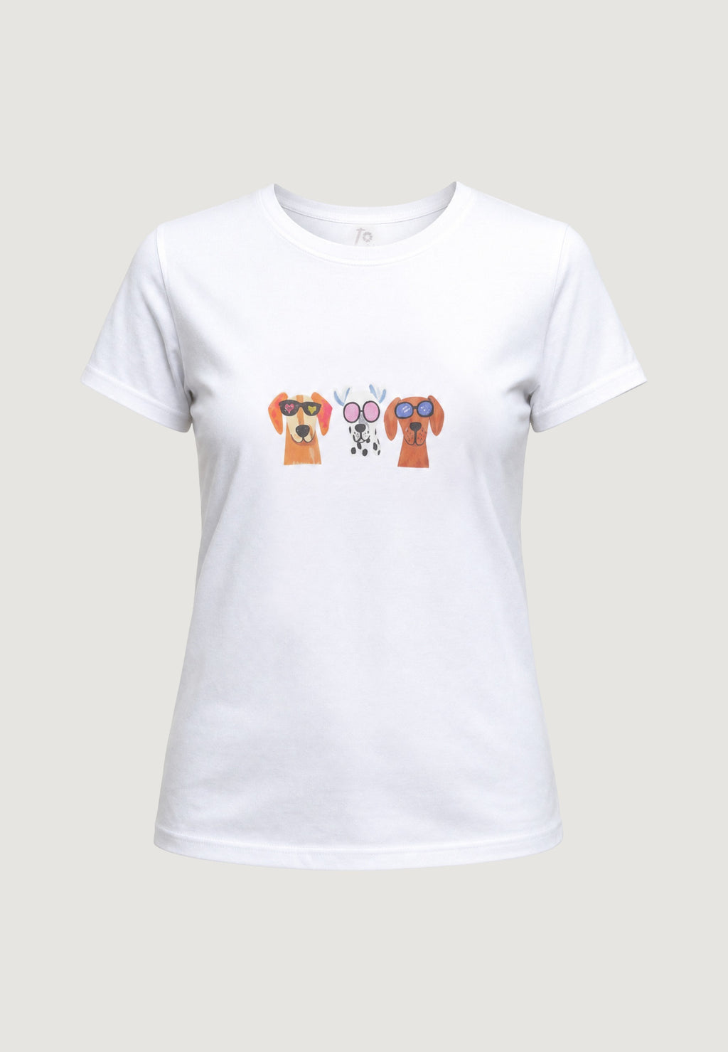 T-SHIRT HEAVY COTTON STAMPA CAGNOLINI