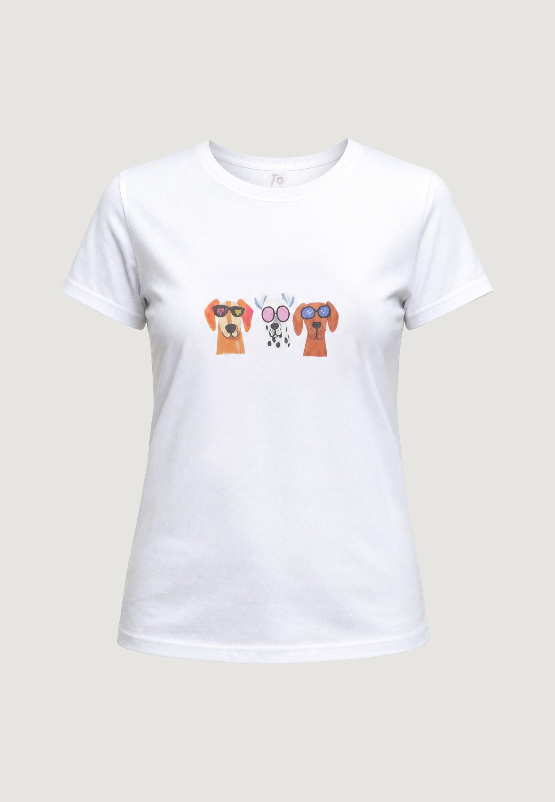 T-SHIRT HEAVY COTTON STAMPA CAGNOLINI
