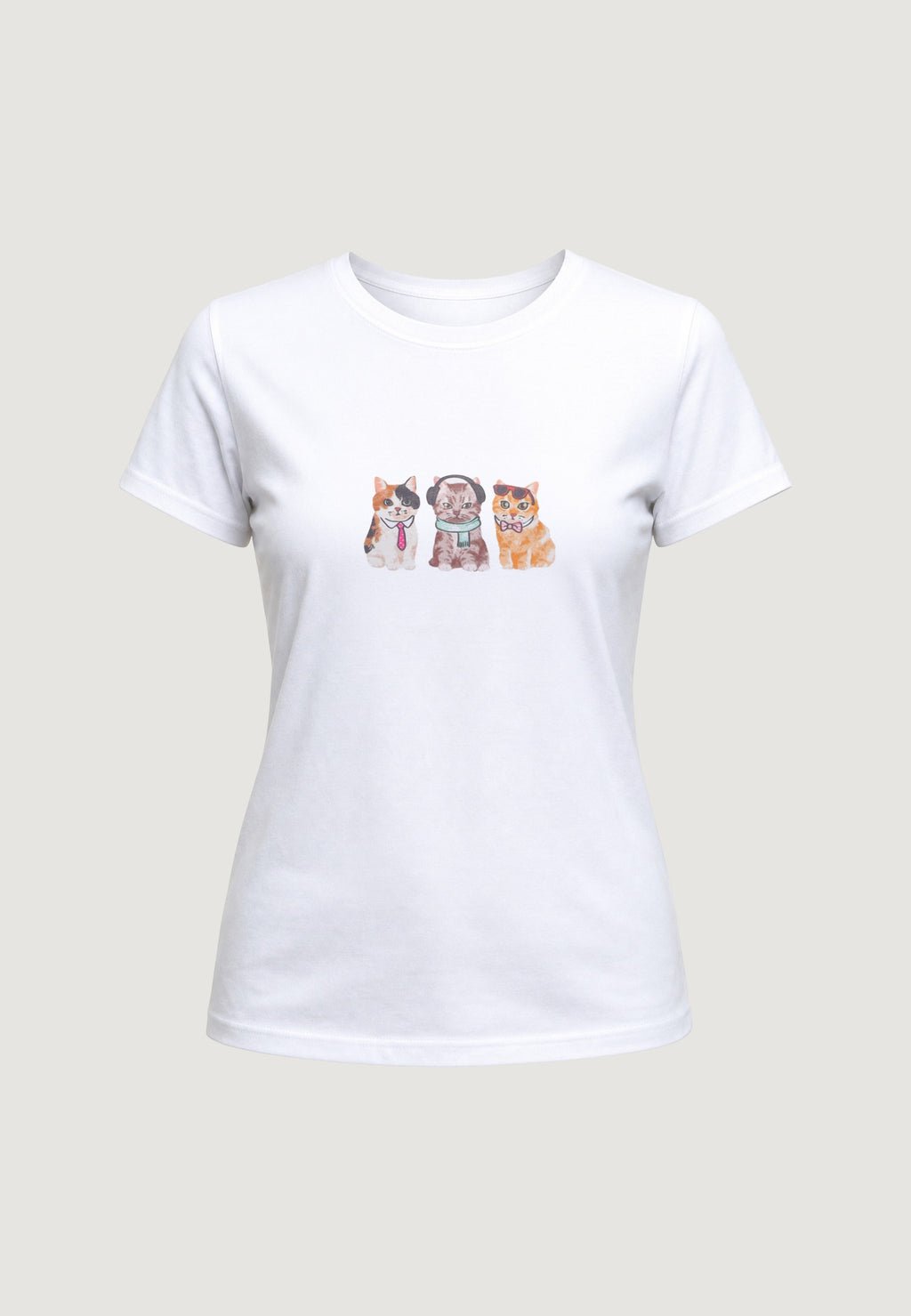 T-SHIRT HEAVY COTTON STAMPA GATTINI