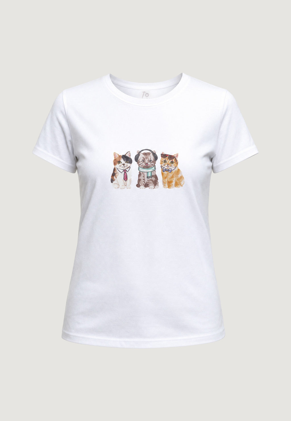 T-SHIRT HEAVY COTTON STAMPA GATTINI