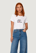 T-SHIRT HEAVY COTTON STAMPA SCRITTA JOIE VIVRE