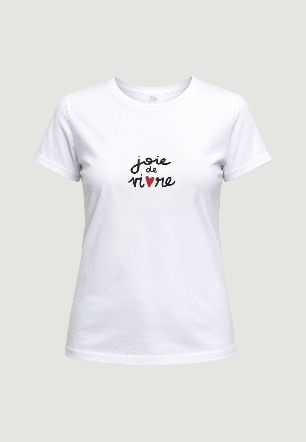 T-SHIRT HEAVY COTTON STAMPA SCRITTA JOIE VIVRE