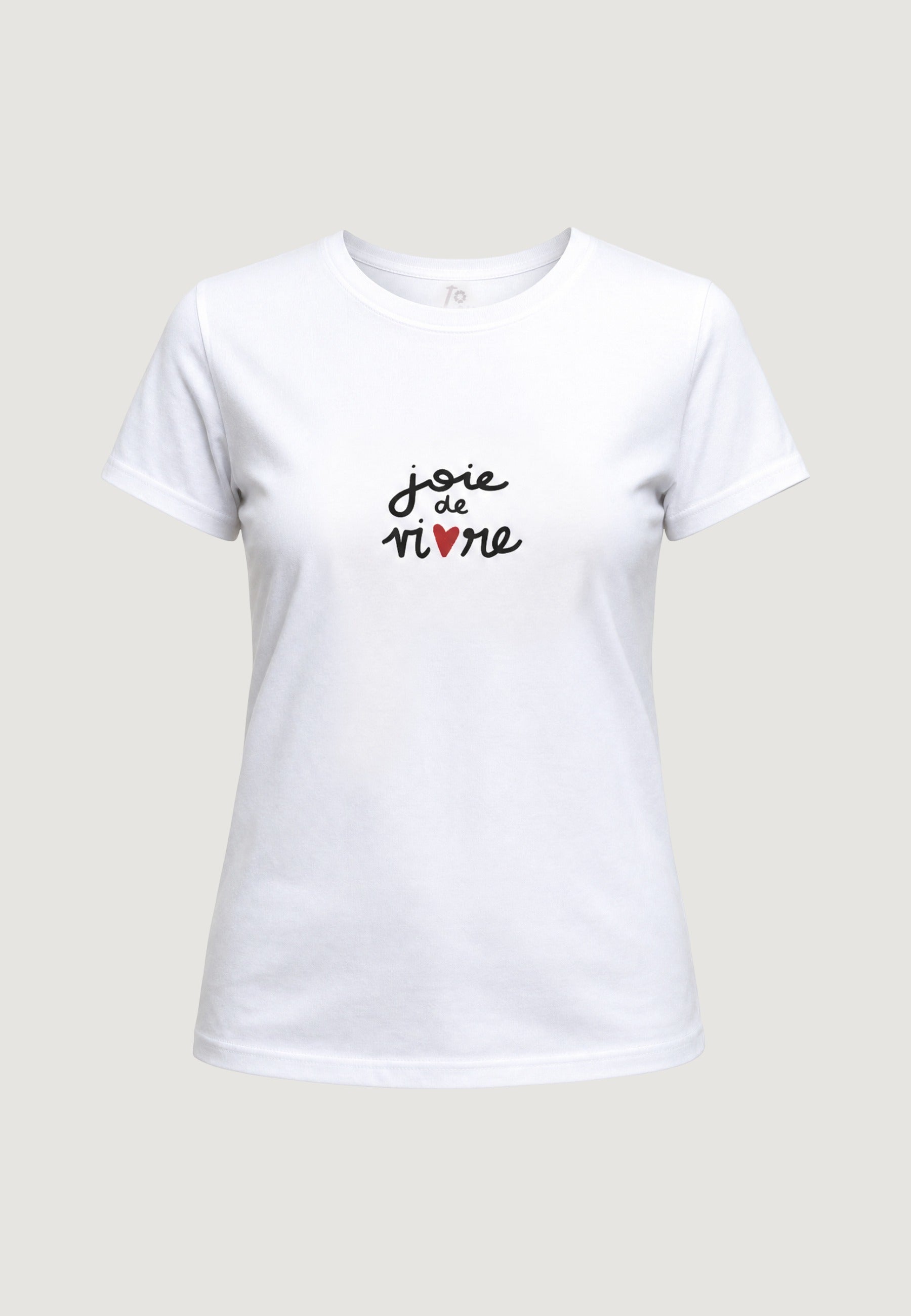 T-SHIRT HEAVY COTTON STAMPA SCRITTA JOIE VIVRE