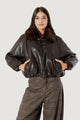 AMBRA FAUX LEATHER BOMBER