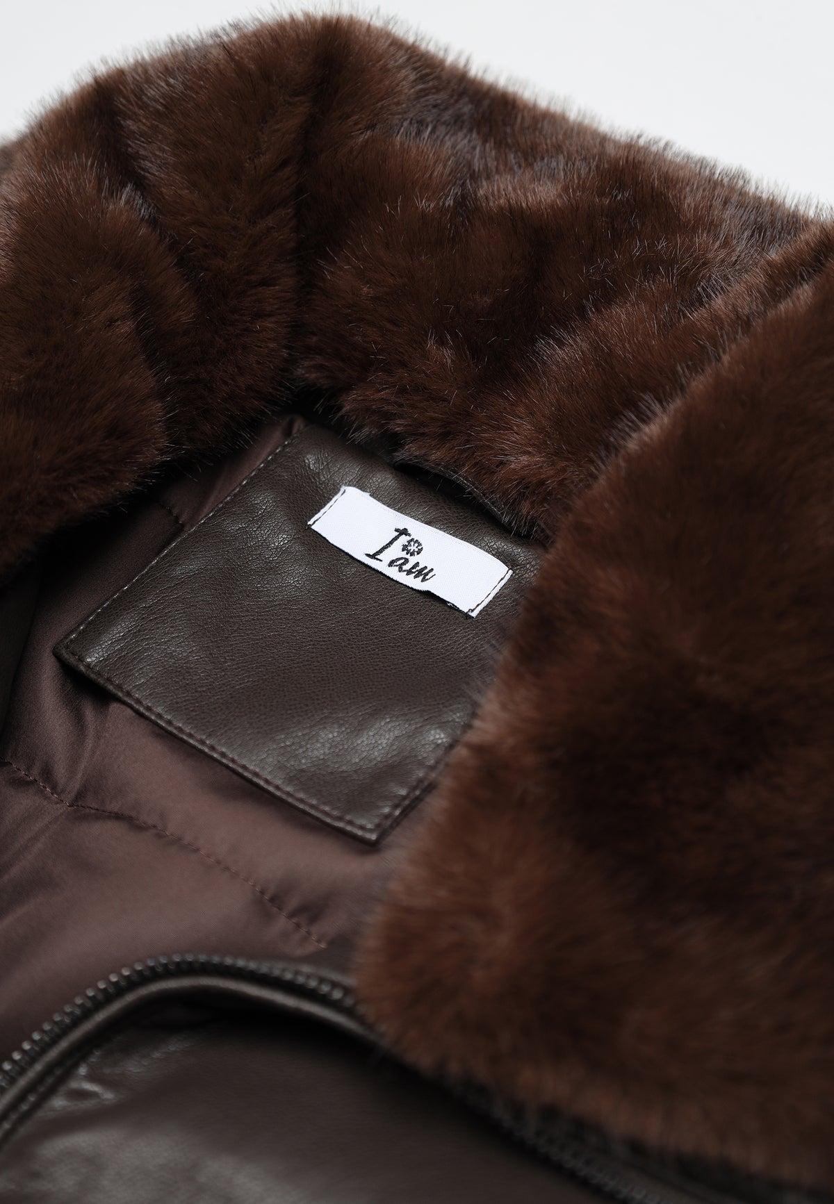 AMBRA FAUX LEATHER BOMBER