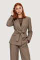 DIAMANTE BELTED BLAZER