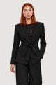 DIAMANTE BELTED BLAZER