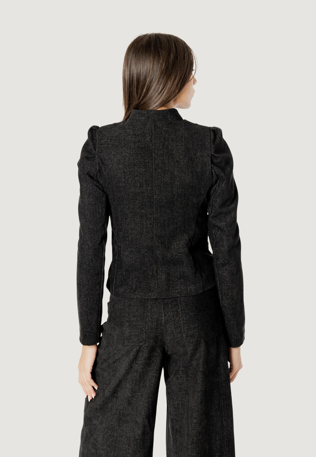 SARA FAUX SUEDE NAPOLEON JACKET