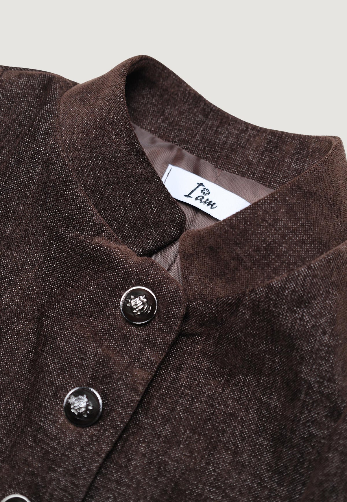 SARA FAUX SUEDE NAPOLEON JACKET