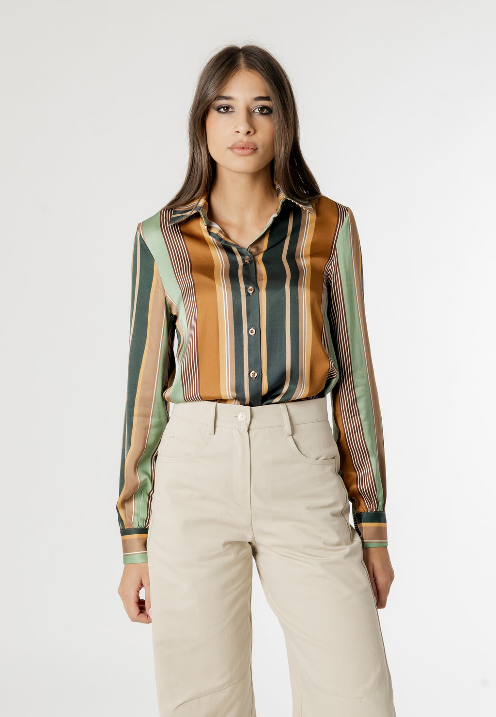 MONICA SATIN SHIRT
