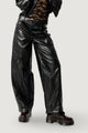 LOREDANA FAUX LEATHER BARREL