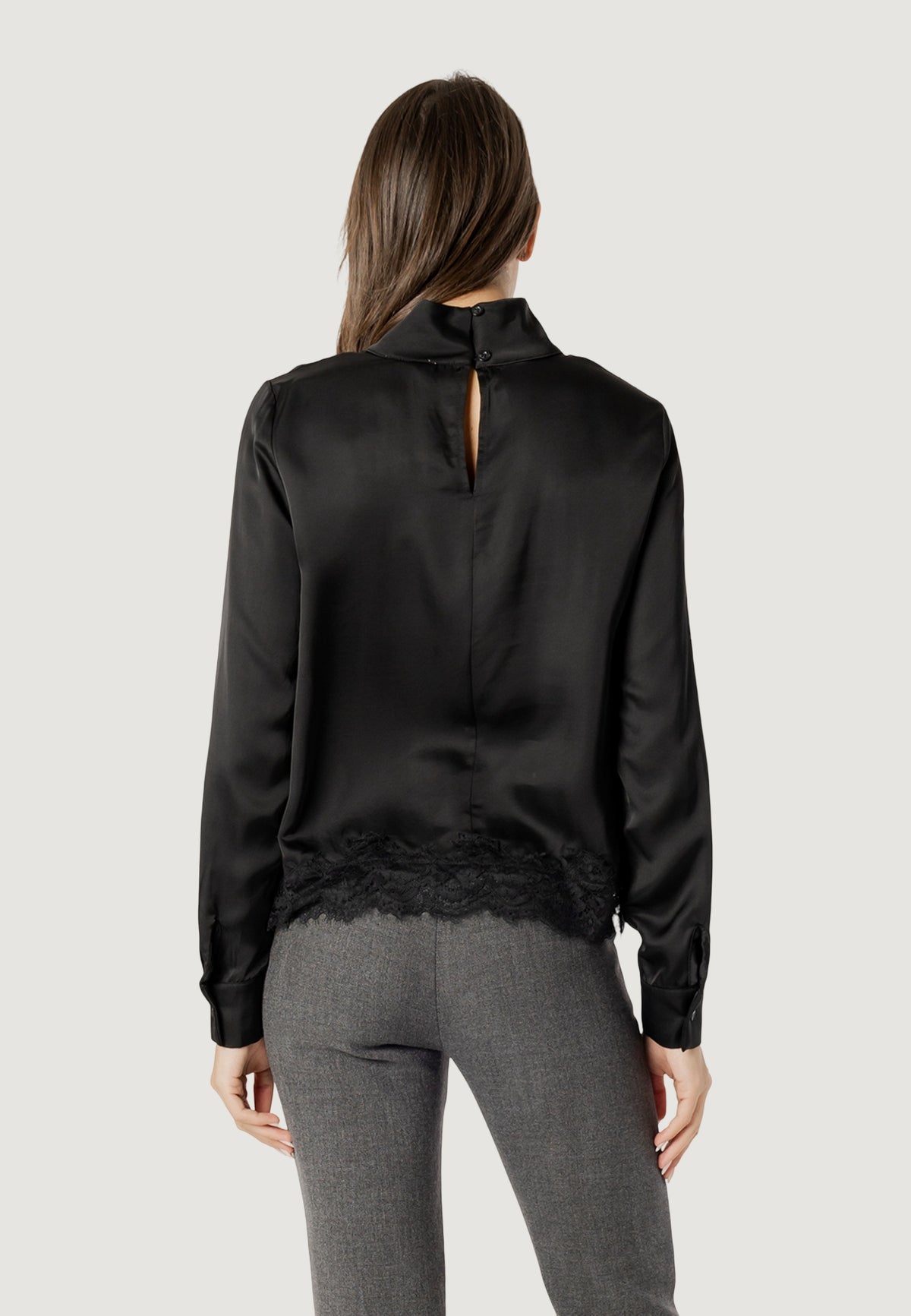 Elisa lace viscose satin blouse