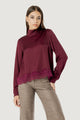 Elisa lace viscose satin blouse