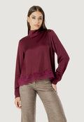 Elisa lace viscose satin blouse