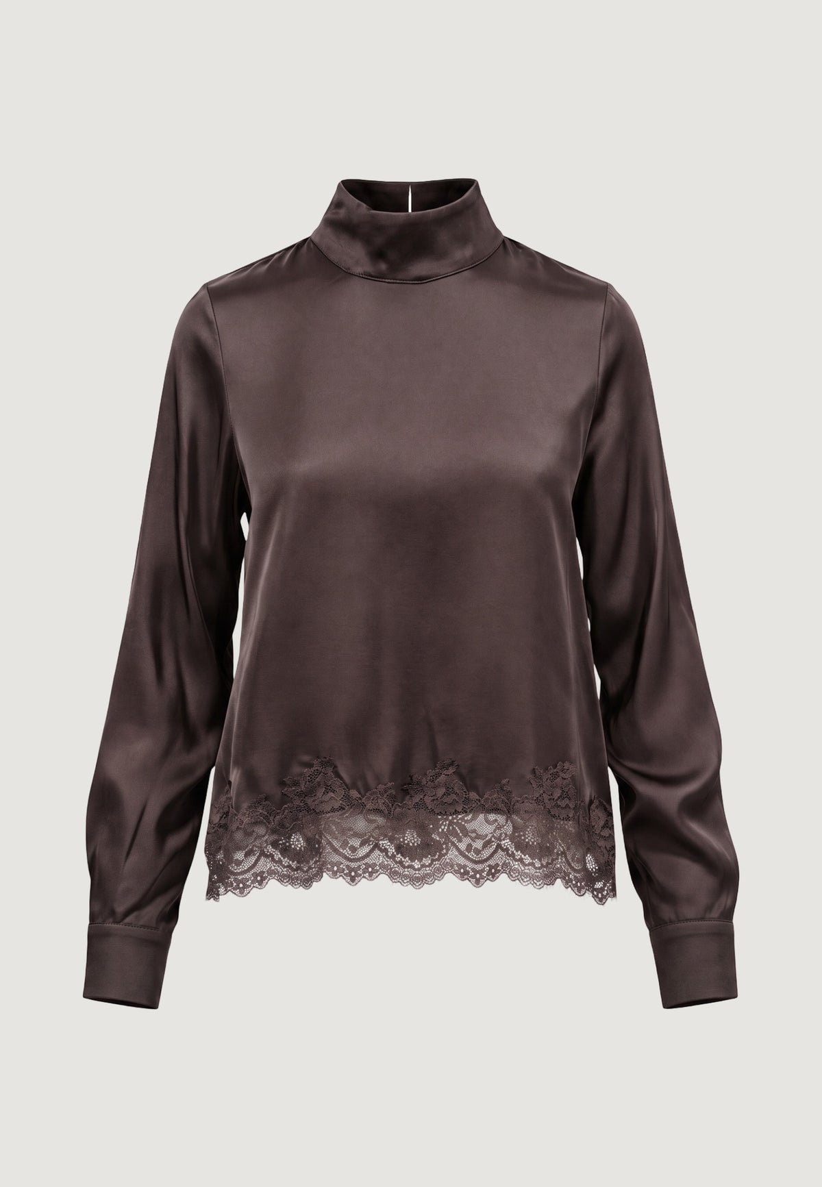 Elisa lace viscose satin blouse
