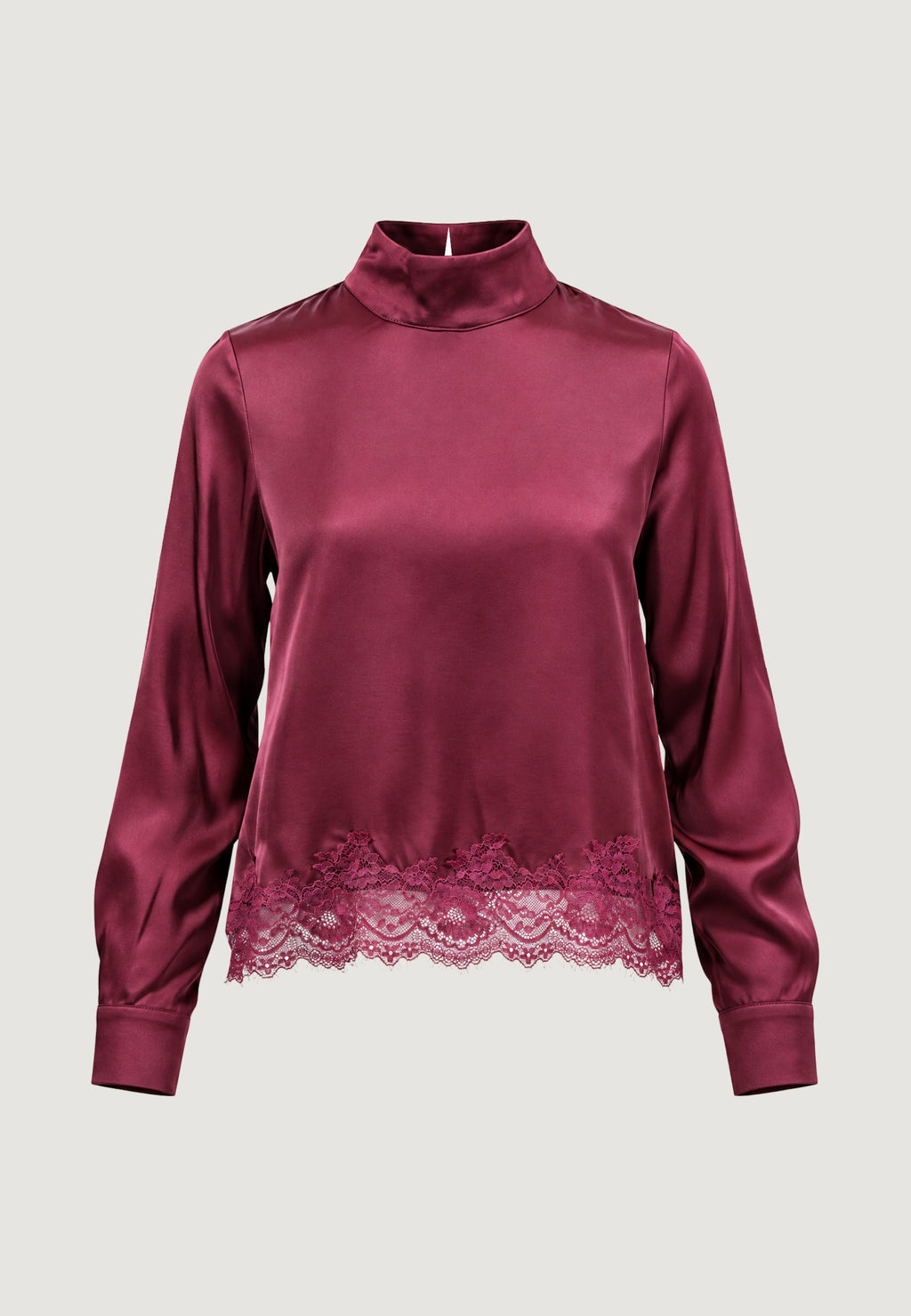 Elisa lace viscose satin blouse