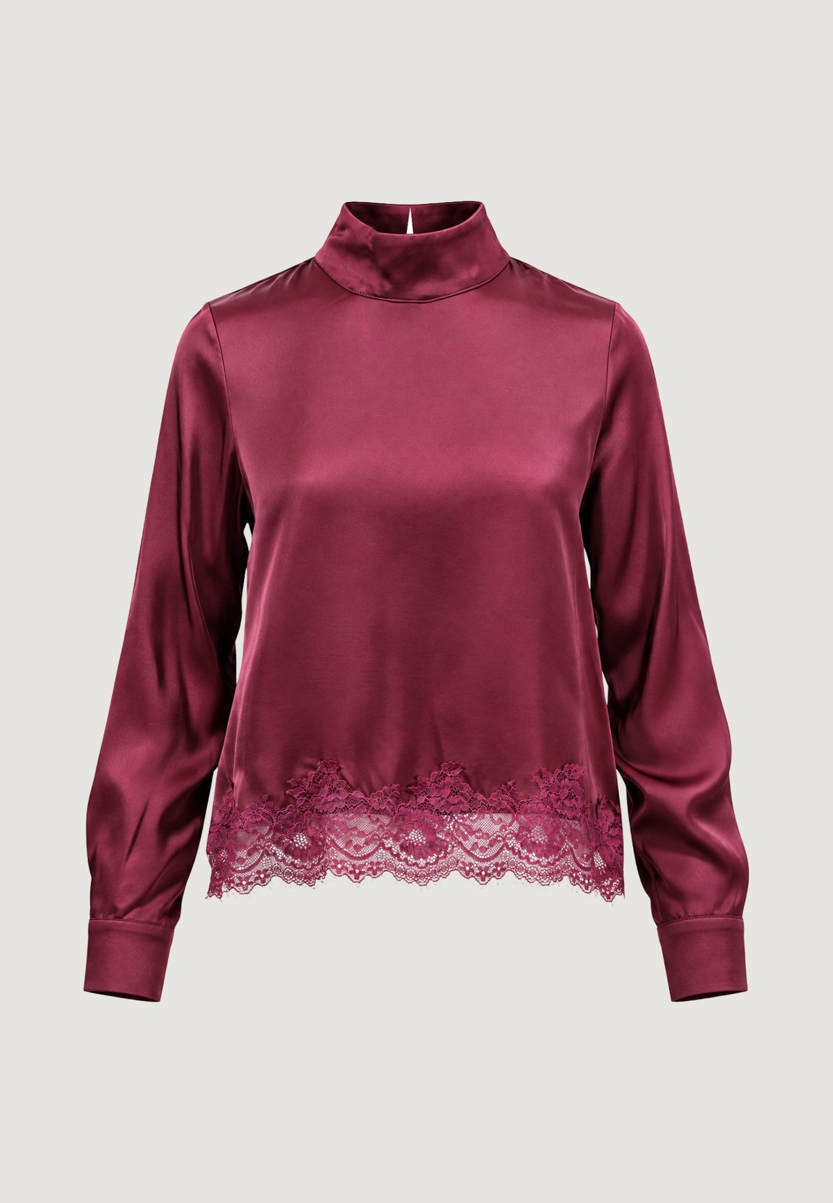 Elisa lace viscose satin blouse
