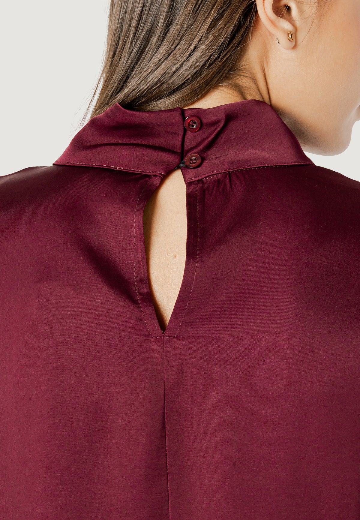 Elisa lace viscose satin blouse
