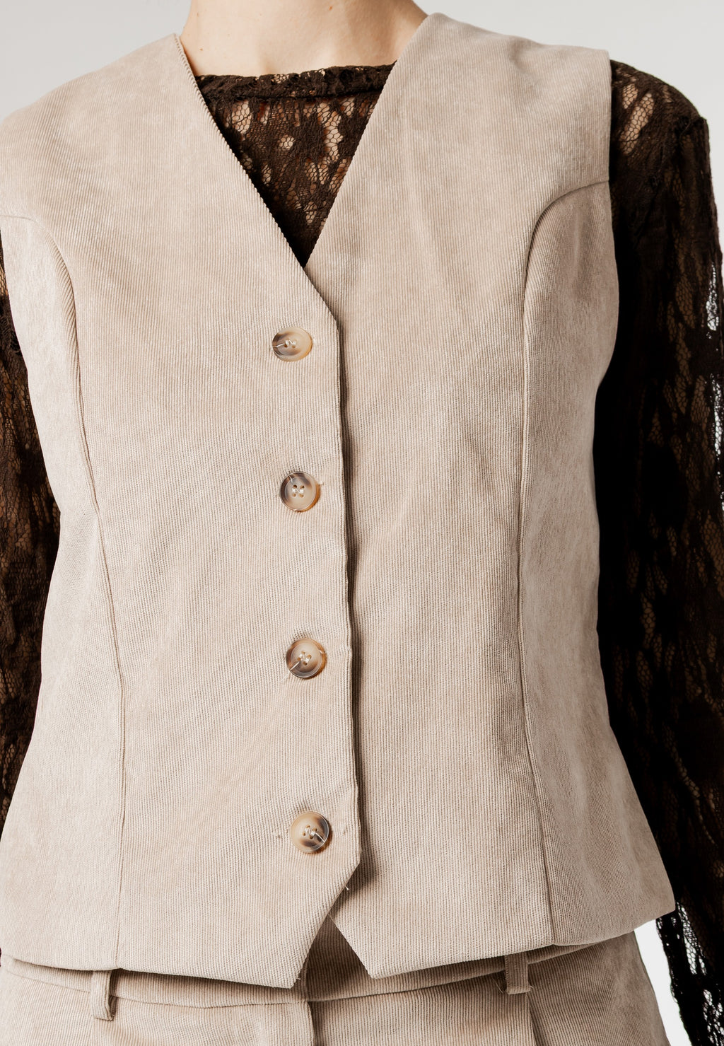 alice cord waistcoat