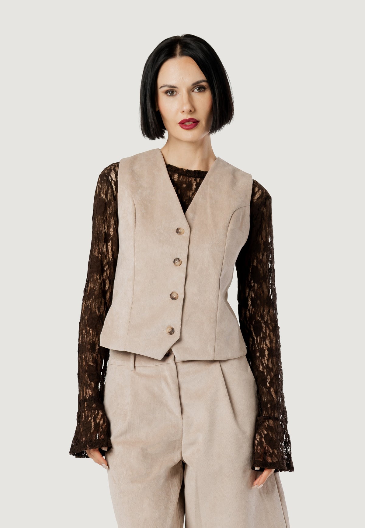 alice cord waistcoat